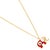 Metal Wishful Elephant & Red Enamel Evil Eye Pendant Gold Chain Necklace For Sale - Image 7 of 8
