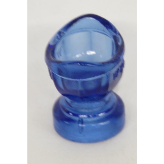 1950s Wyeth Pharmaceutical Blue Glass Eye Wash Cup by Maryland Glass Corp 4528b For Sale - Image 12 of 12