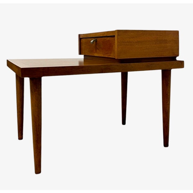 Mid-Century Modern Vintage Mid Century Modern Nightstand by American of Martinsville One Drawer End Table For Sale - Image 3 of 9