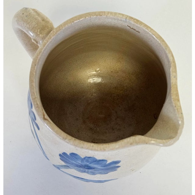 Antique McCoy Dandy Line Blue Daisy Design Stoneware For Sale - Image 11 of 13