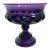 Early 20th Century Amethyst Pressed Glass Pedestal Compote Traditional Victorian For Sale