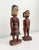 Brown Vintage Wood Figures, Kutu Island, Micronesia - A Pair For Sale - Image 8 of 10