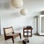 Large Round Japanese-Style Rattan and Natural Linen Pendant Light, 1980s For Sale - Image 6 of 18