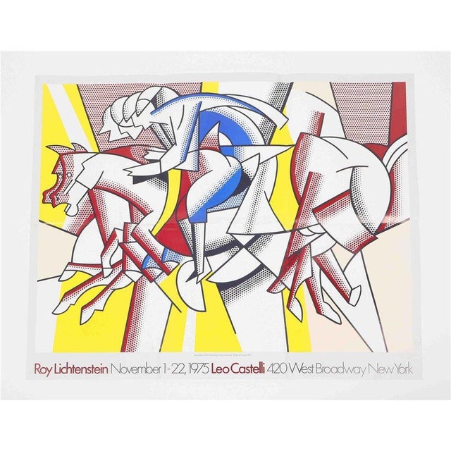 Exhibition Poster by Roy Lichtenstein for Leo Castelli Gallery, 1975 For Sale - Image 6 of 6