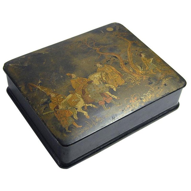 Vintage Papier-Mâché Box, Japan, 1890s For Sale - Image 11 of 11