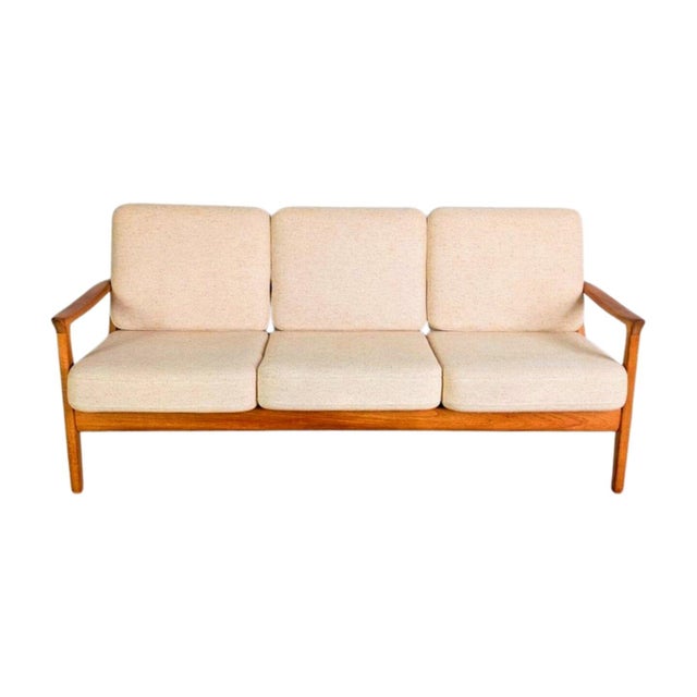 Mid-Century Modern Sofa in Teak from France & Søn For Sale - Image 11 of 11