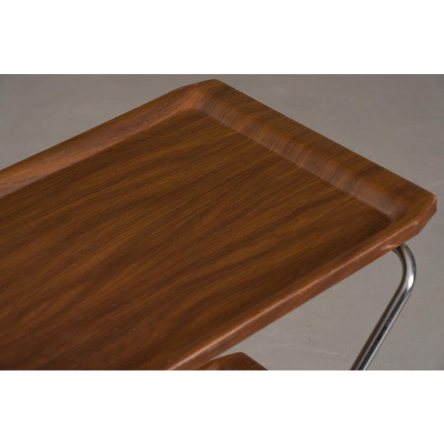 1970s Vintage Aluminium and Plastic Bar Cart, Italy, 1970s For Sale - Image 5 of 9