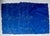 Mid 20th Century Set of 6 Madeira Blue Cotton Placemats & Embroidered White Florals For Sale - Image 12 of 15