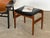 Scandinavian Teak Stools with Black Leatherette Seats, 1960s, Set of 2 For Sale - Image 6 of 8
