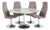 1970s Tulip Base Dining Set Johansen Design Markaryd Swedish Modern For Sale