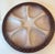 French Vintage French Purple and Cream Oyster Plate For Sale - Image 3 of 6