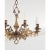 French French 19th Century Scrolling Brass Chandelier For Sale - Image 3 of 10