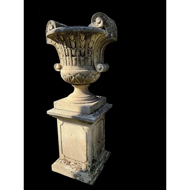 Vicenza Stone Garden Vases, 1960s, Set of 2 For Sale - Image 4 of 12