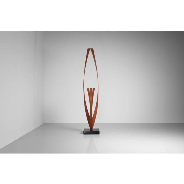Frans Hermes Abstract Pine Sculpture Netherlands 1970 For Sale - Image 11 of 13