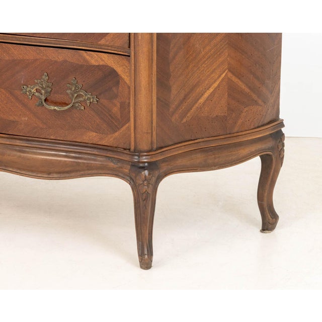 Louis XV Style Walnut Parquetry Commode For Sale In New York - Image 6 of 10