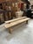 Beautiful pair of solid oak benches. Very stable thanks to their monastery-style legs and comfortable thanks to their wide...