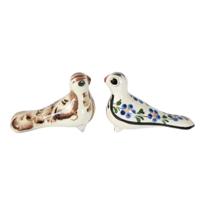 Set of Ceramic Hand Painted Mexican Birds