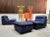 German Modular Lounge Chairs and Ottoman Set, 1960s, Set of 3 For Sale - Image 10 of 18