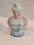 Antique 19th-Century European Hand-Painted Porcelain Lady Bust Figural Trinket Box For Sale - Image 4 of 7