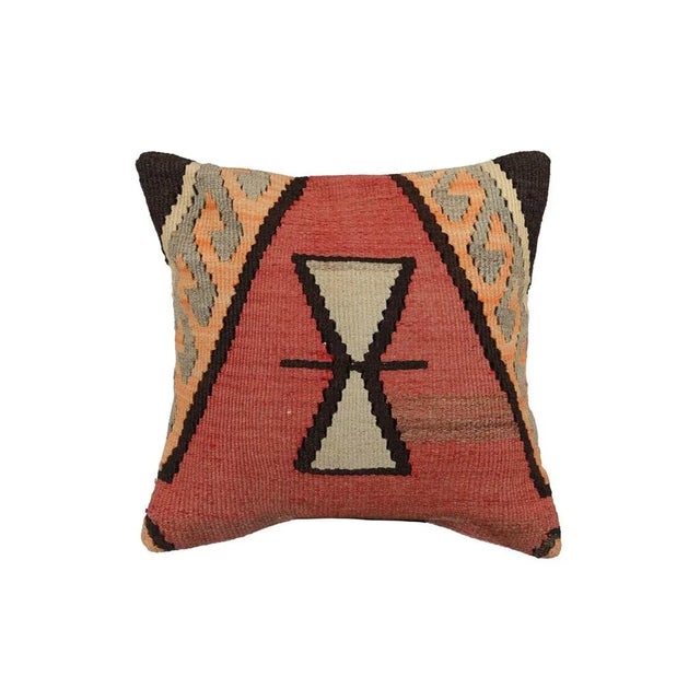 Handmade Kilim Rug Pillow Cover For Sale - Image 4 of 4