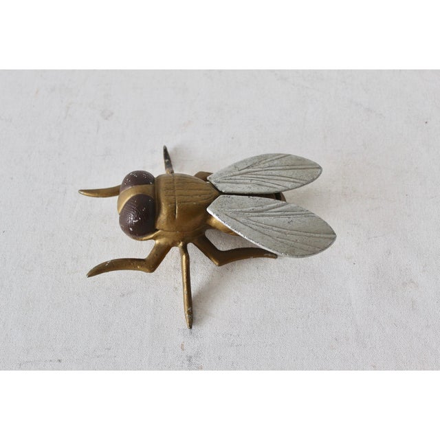 1950s Vintage Mid-Century Oversized Painted Metal Fly Container For Sale - Image 5 of 12