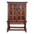 Spanish Baroque Cabinet Bar in Carved Walnut, 1940s For Sale