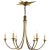 Traditional Eric Cohler for Visual Comfort Signature Venetian Medium Chandelier in Hand-Rubbed Antique Brass For Sale - Image 3 of 4