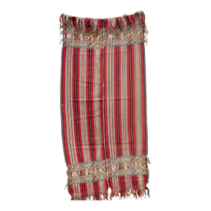 Vintage Stripe & Embroidered Huipil