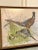 Figurative Vintage Pheasant Framed Textile Art, a Pair in Chartreuse, Gray, & Off-White For Sale - Image 3 of 12