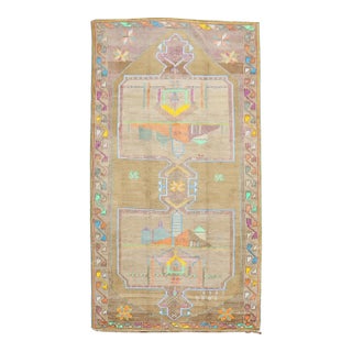 Late 20th Century Funky Turkish Kars Rug - 5'1" x 11'4" For Sale