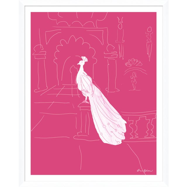 Contemporary Delhi in Pink By Dana Gibson, Framed Art Print For Sale - Image 3 of 3