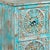 Distressed Blue Six-Drawer Chest, 1950s For Sale - Image 9 of 10