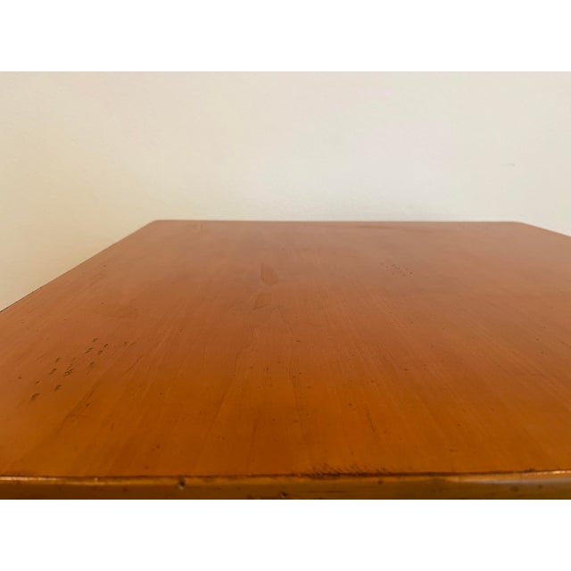 1990s Solid Maple Wood Square Side Table For Sale In Palm Springs - Image 6 of 9