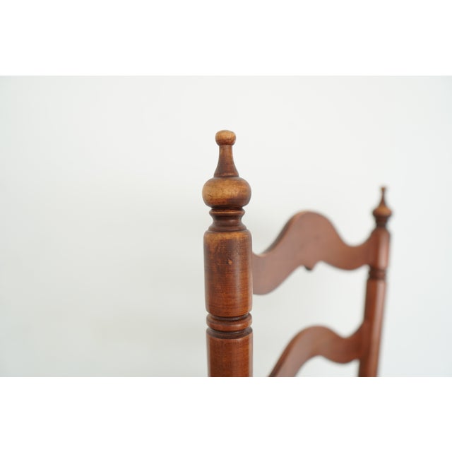 Vintage Tell City Early American Ladderback Dining Chairs (Set of 6) For Sale - Image 14 of 18