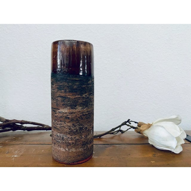 Beautiful Kraitz vase with the typical glaze. Shiny at the top, then matt and rough This piece has an attribution mark, I...