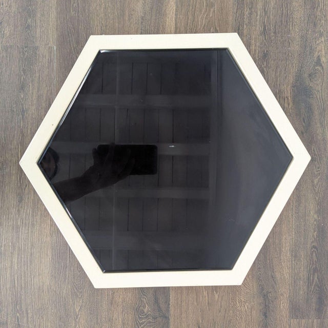 2000 - 2009 Pair of Nate Berkus Hexagon Side Tables For Sale - Image 5 of 7