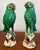 Pair of iconic Chinese export ceramic parrots wonderfully glazed from the early 1900s. Highly collectible and decorative,...