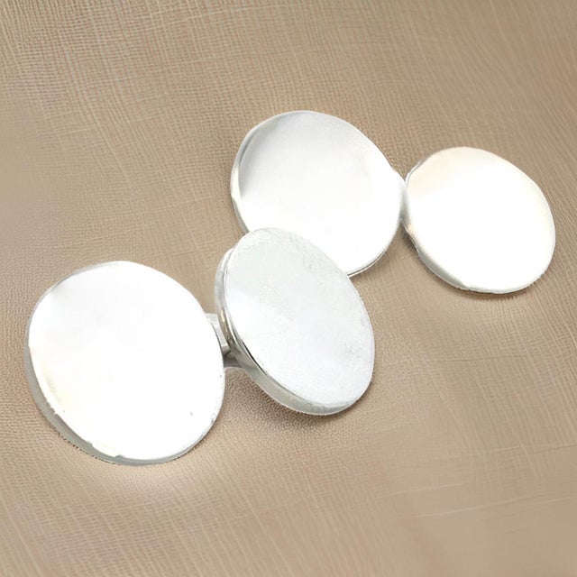 Late 20th Century Tiffany & Co Estate Cufflinks Silver, A Pair For Sale - Image 9 of 10