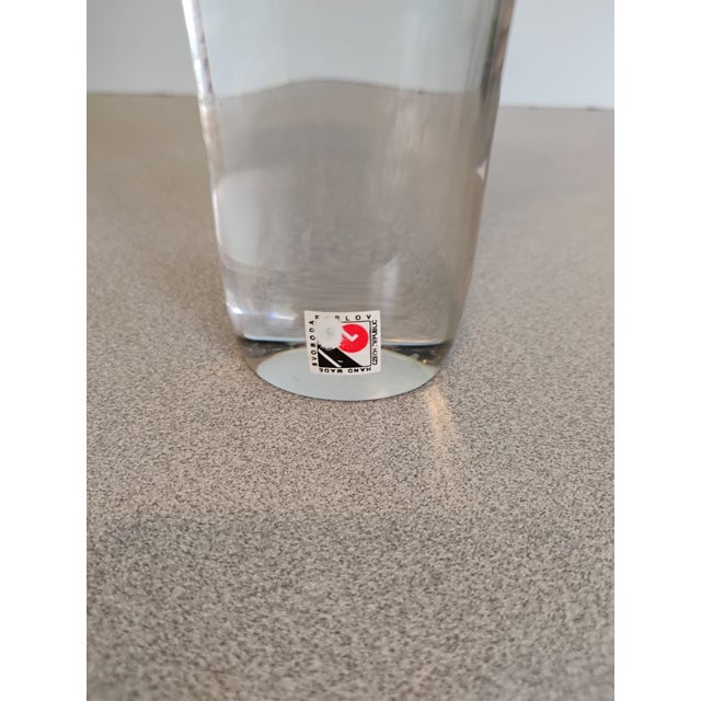 Mid-Century Modern 1960s Svoboda Karlov Hand Blown Art Glass Vase For Sale - Image 3 of 6