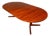 Danish Mid-Century Modern Extension Dining Table in Teak W/ Two Leaves by Skovby Møbelfabrik, Denmark, C. 1970s For Sale