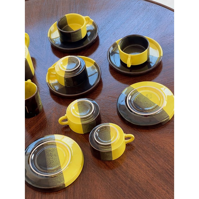Italian Ceramic Tea or Coffee Set from SIC Ceramiche Artistiche, 1960s-1970s, Set of 13 For Sale - Image 4 of 13