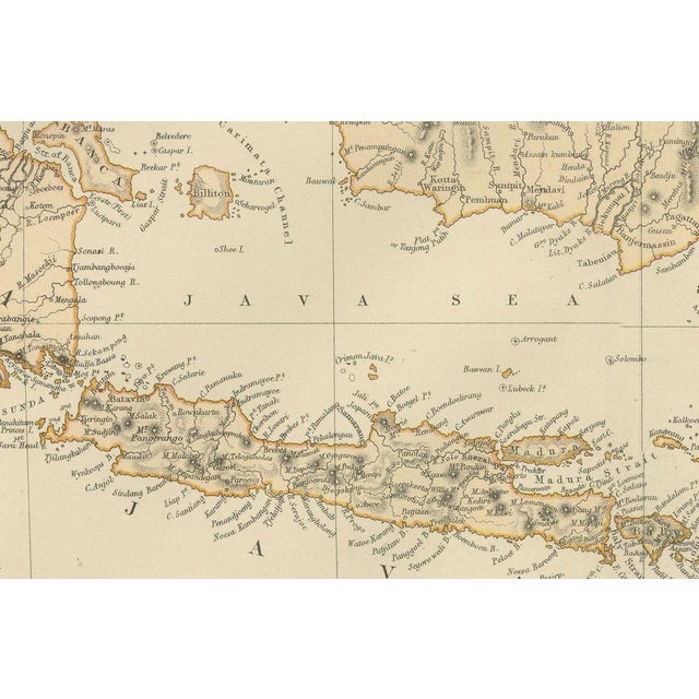 Antique Map of the Indian Archipelago, 1882 For Sale - Image 4 of 7