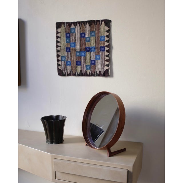 Wood 1950's Rosewood Mirror by Nils Troed For Sale - Image 7 of 7