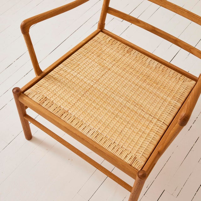 Ole Wanscher Ow-149 "Colonial" Chair in Oak With Leather Cushions, Made by Carl Hansen and Son For Sale - Image 11 of 12