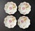 Antique Bavarian Porcelain Butter Pats – Royal Crown Bavaria “Malmaison” – Hand Painted Rose Plates, C. 1900 Traditional Victorian - 4pcs For Sale - Image 4 of 8