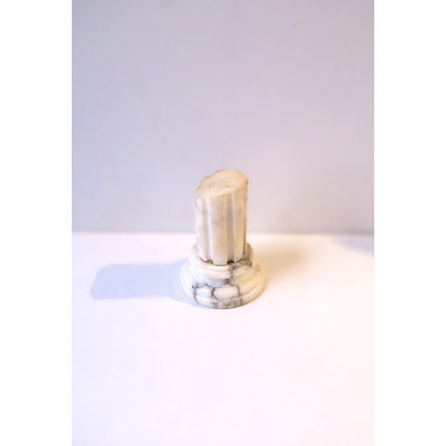 Neoclassical Italian Marble Column Neoclassical Decorative Object, Circa Early 20th Century For Sale - Image 3 of 13