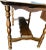 Jacobean Vintage English Jacobean Style Side Table With Scalloped Top For Sale - Image 3 of 12