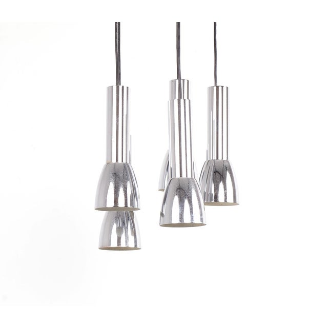 Chrome Cascade Pendant Lamp, 1960s For Sale - Image 11 of 11