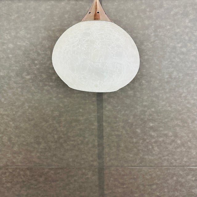 Mid-Century Modern 1970s Ice Glass Lamp Attr. To Doria Leuchten For Sale - Image 3 of 4