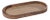 Banyan Mango Wood with Rattan Inlay Oval Tray, Large For Sale